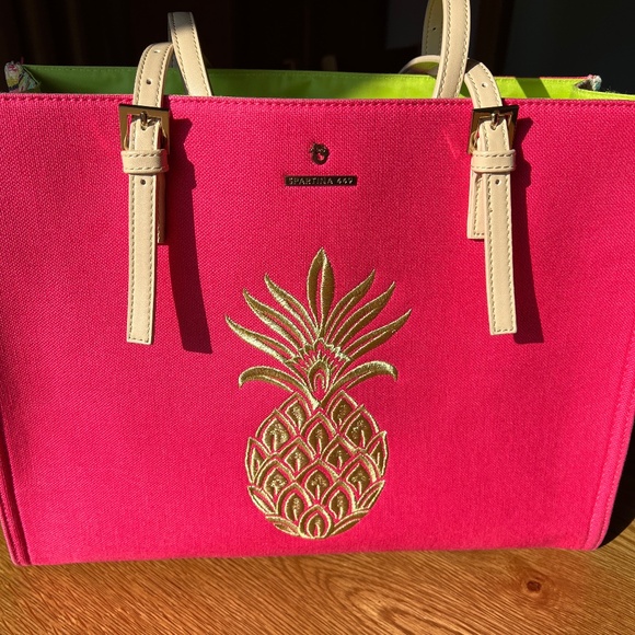 Spartina 449 Pineapple Sand Tote Bag - Picture 2 of 16